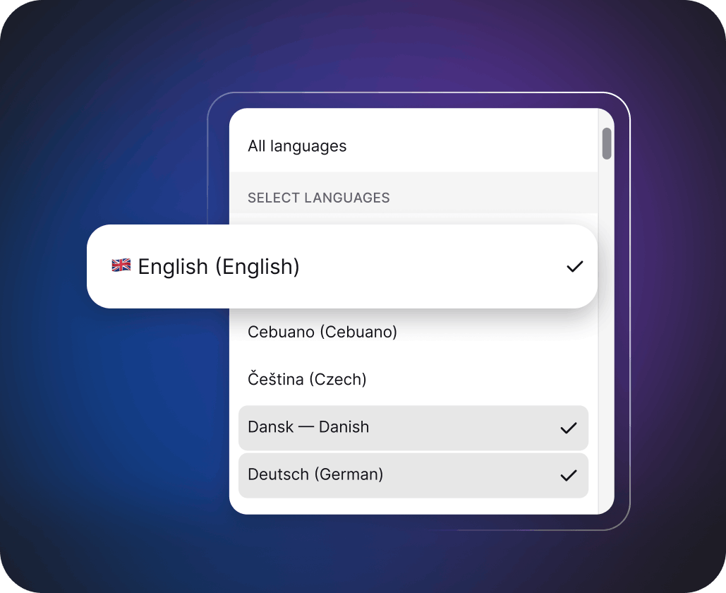 Language control section in ChatBot showing content moderation settings.