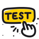 Chatbot testing tool icon
