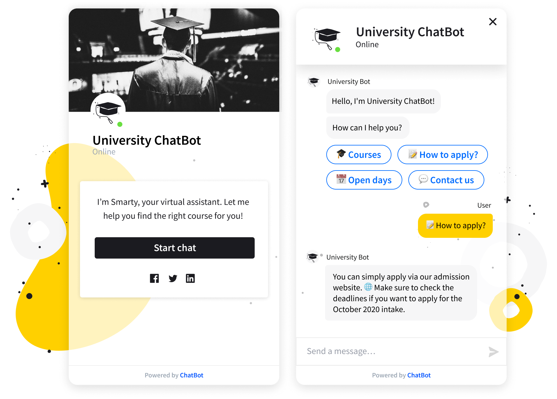 chatbot website templates