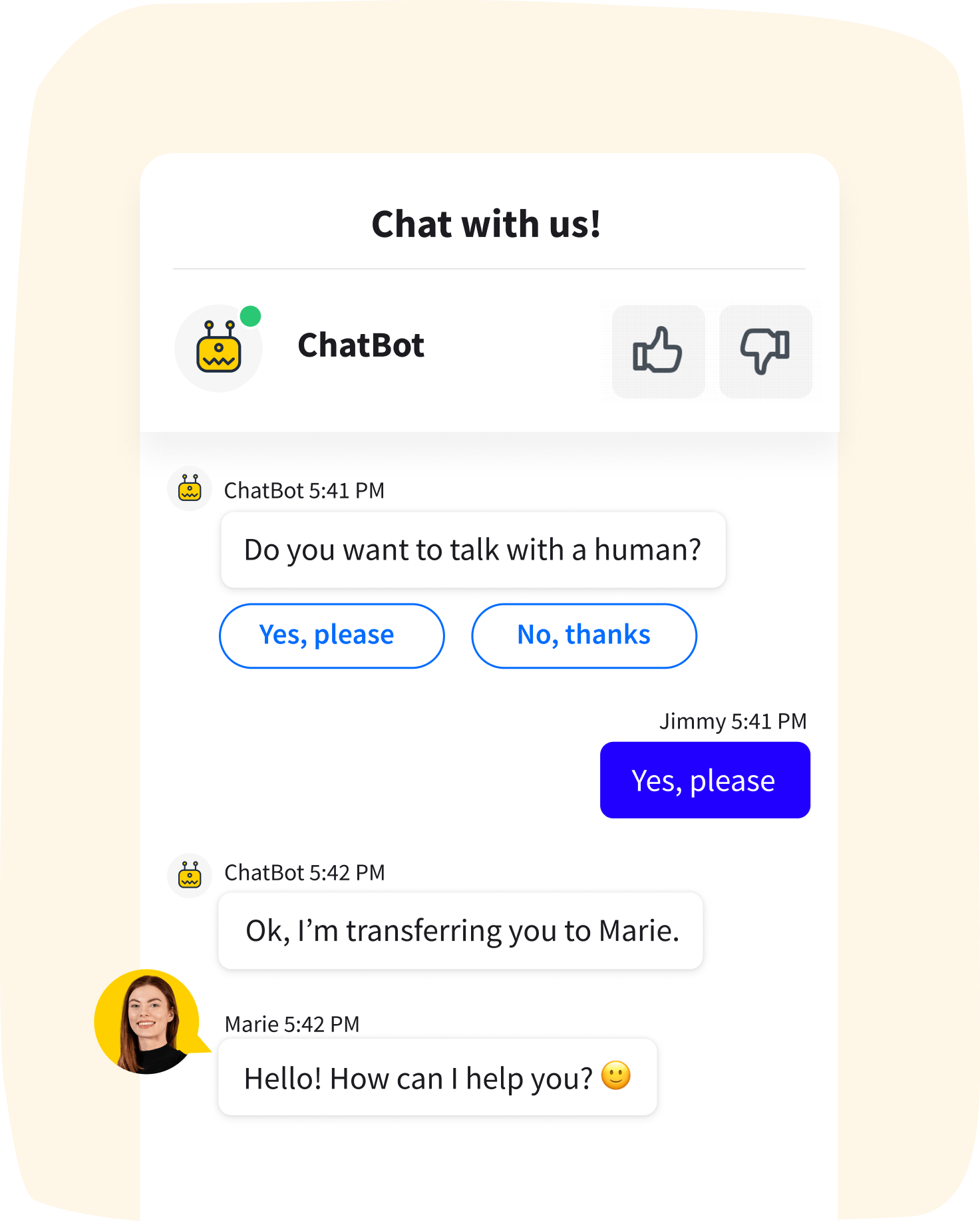 A chatbot Chat Widget that can be enabled on a website