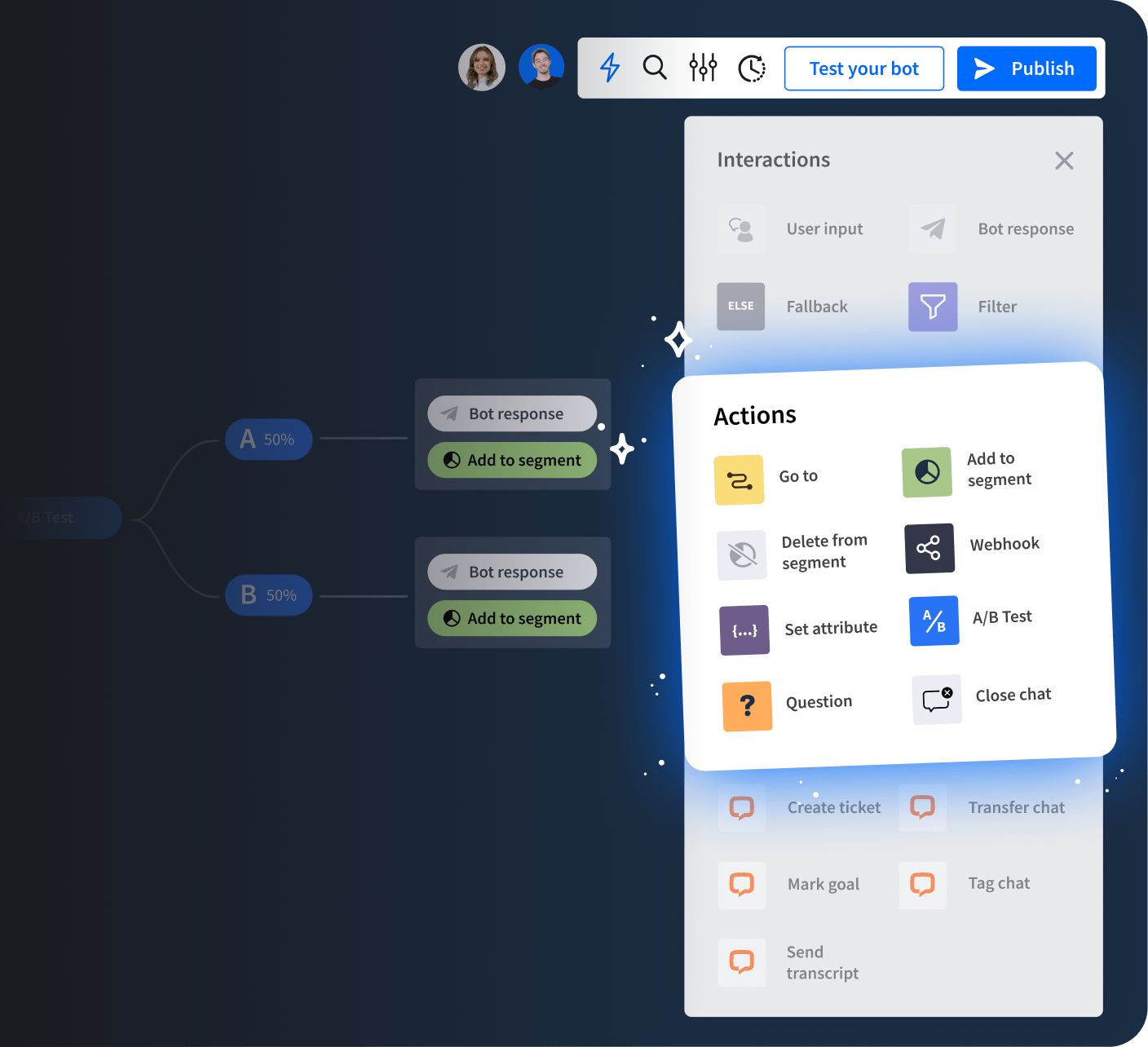 ChatBot actions