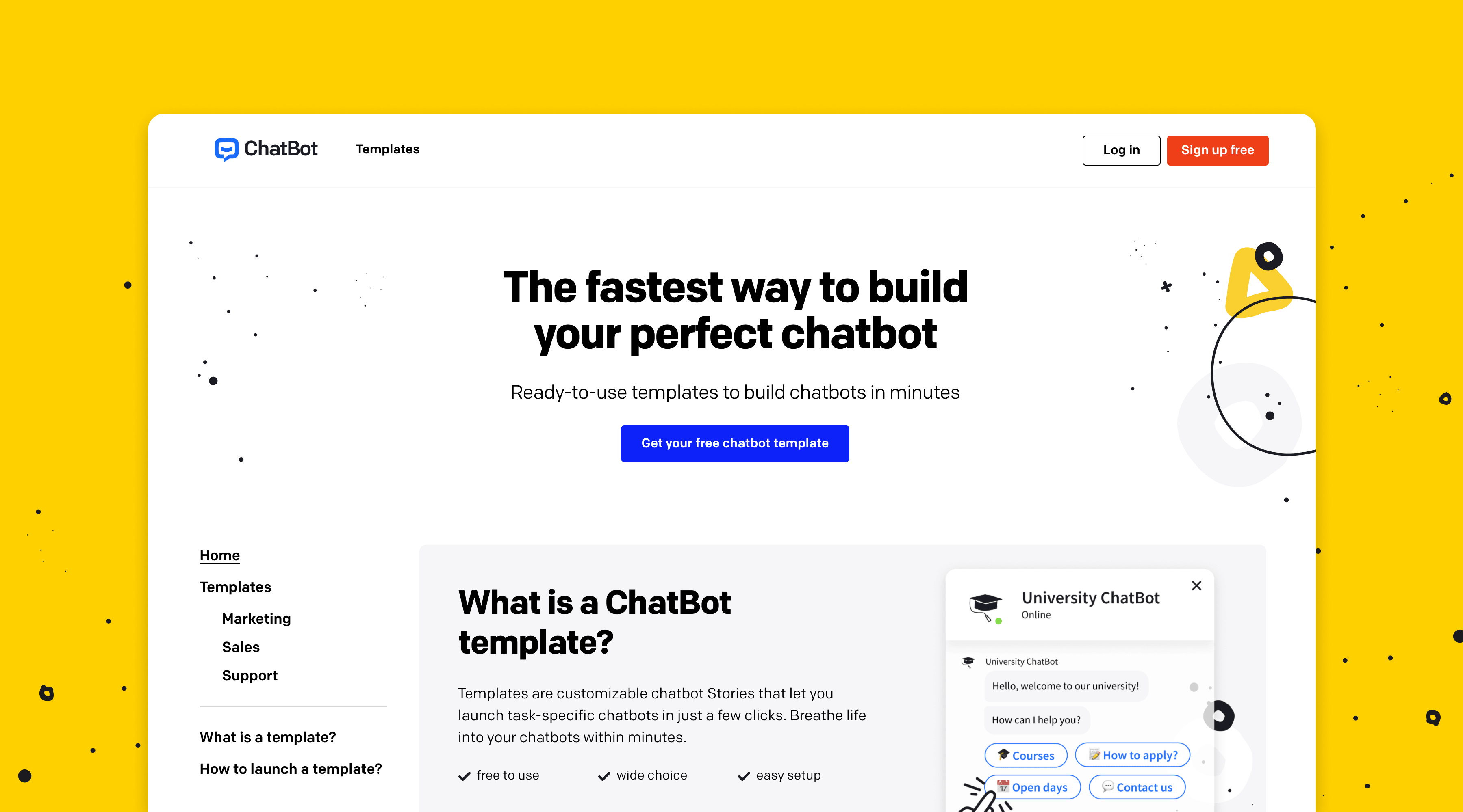 Ready to Use Chatbot Templates