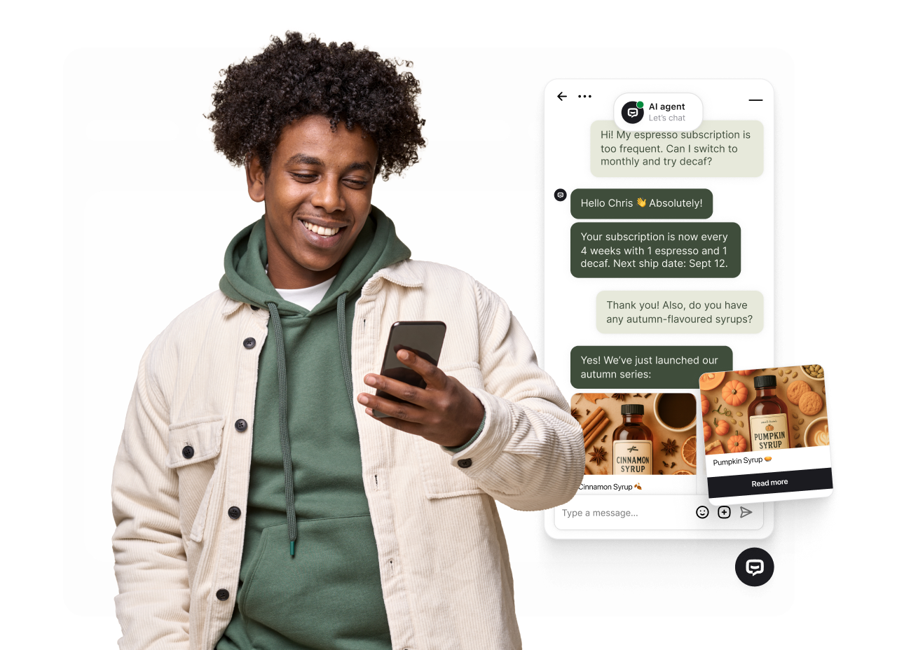 Marketing chatbot conversation qualifying leads and engaging website visitors
