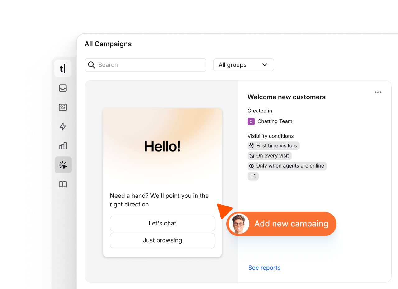 Marketing chatbot campaign dashboard for lead nurturing and conversion tracking