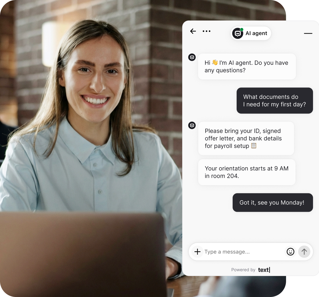 AI onboarding chatbot for new hire support and employee engagement