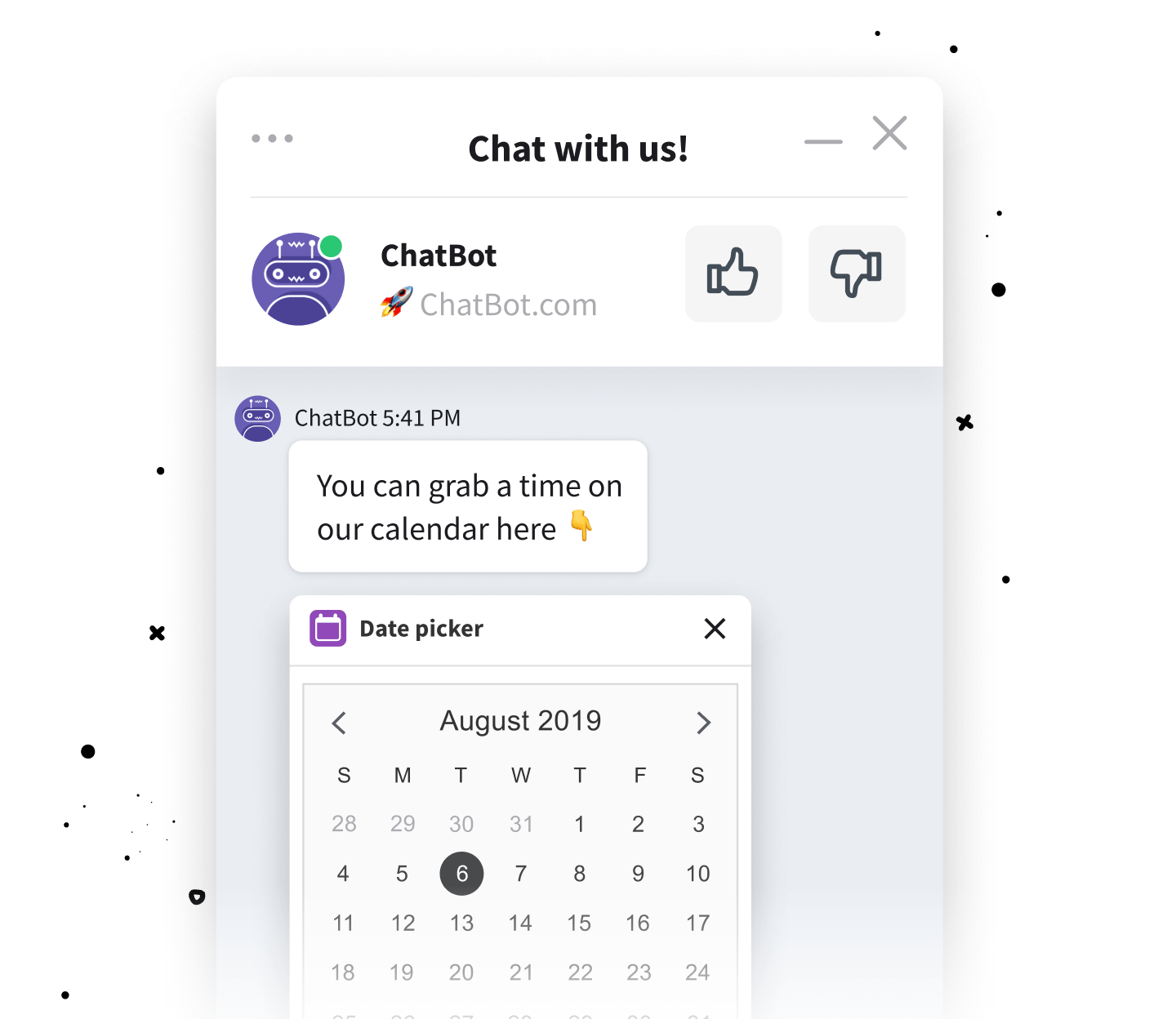 Appointment chat bot for LiveChat integration
