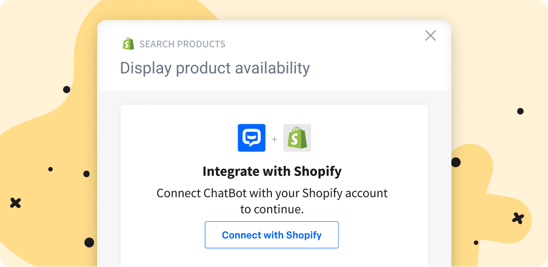 The ChatBot and Shopify integration