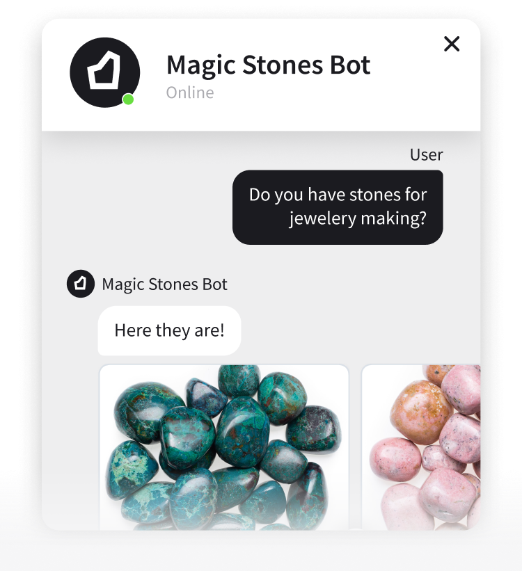 Shopify product search in the ChatBot widget