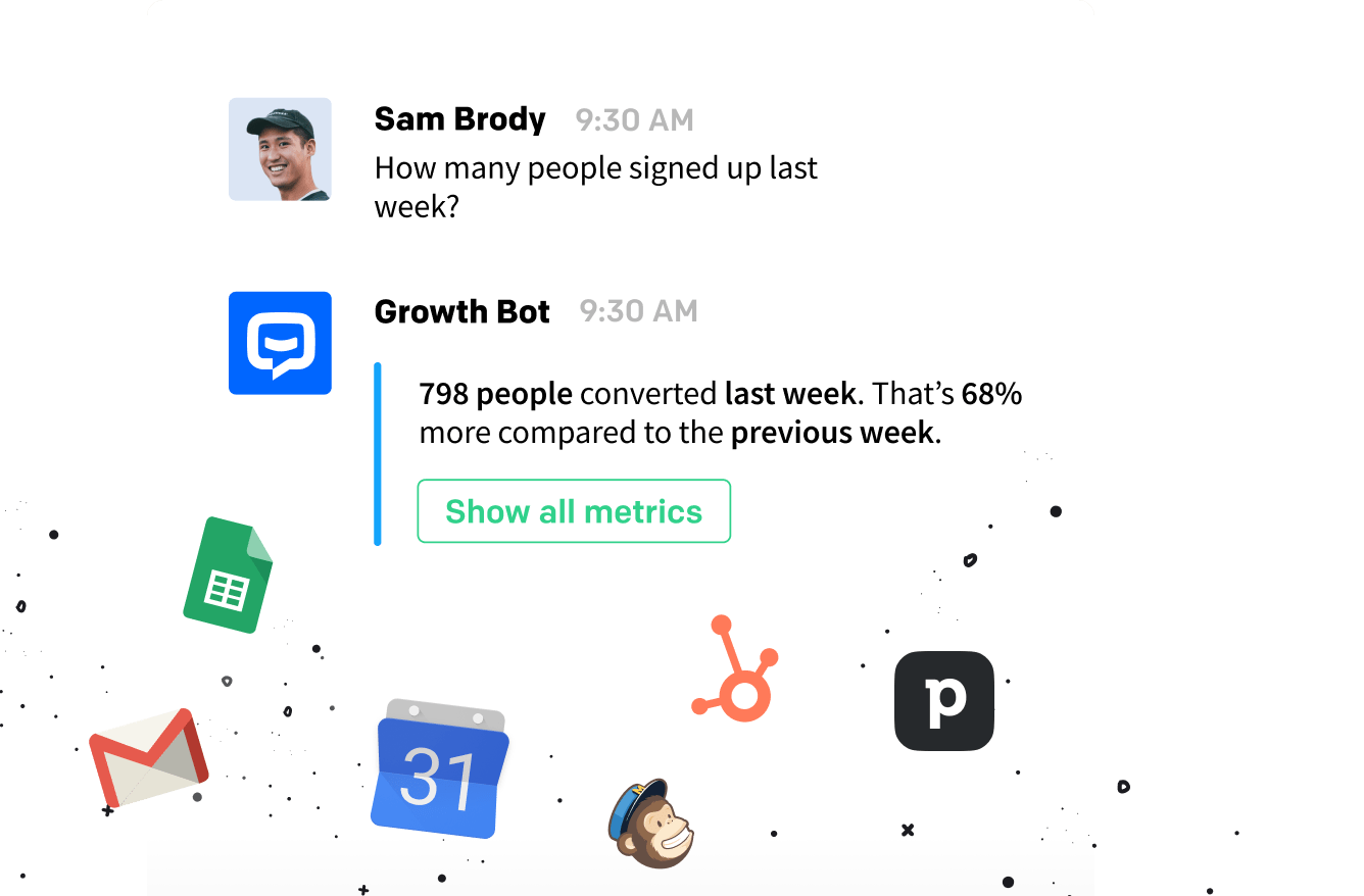 Connect your Slack ChatBot with your favorite tools