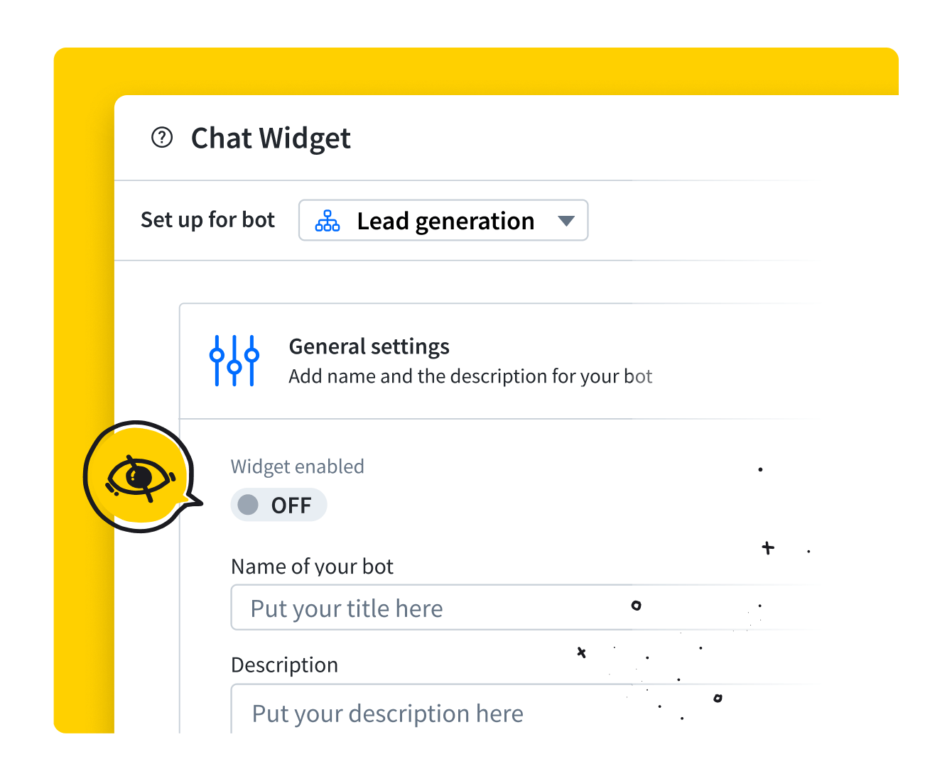 Chat widget easy management